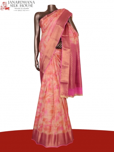 Pure Shaded Brocade Zari Crepe Silk Saree